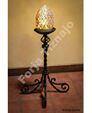 Lamp of low foot with ceramics